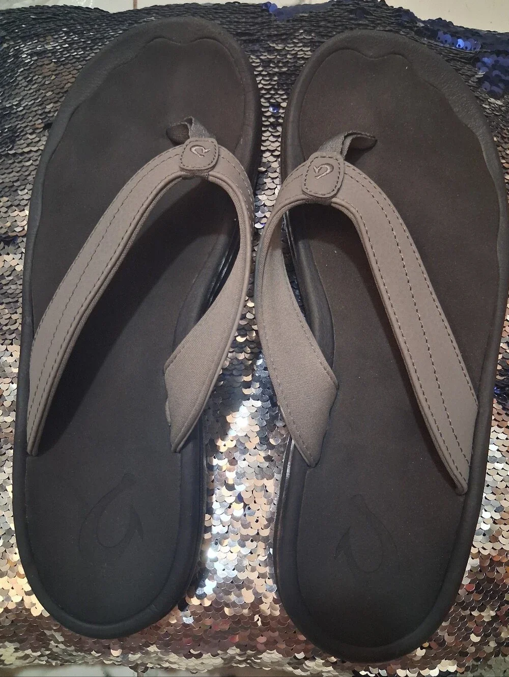Men's Gray Foam Flip Flop Sandals - Comfortable Everyday Thong